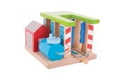 Treleker - Bigjigs Wooden Rails - Car Wash for Trains - BJT250