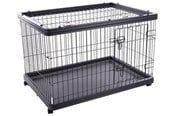 Hund - FLAMINGO - Dogkennel on Wheels Pasy - Black - 97.5 x 66.5 x 69cm - 540058517243