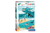 Puslespill - Clementoni Jigsaw Puzzle Super Color Life at Sea 2x60pcs. - 24817