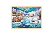 Puslespill - Goki Wooden Jigsaw Puzzle Polar Night 96pcs. - 57328
