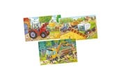Puslespill - Goki Wooden Jigsaw Puzzle Vehicles Set of 3 Tre - 57380