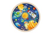 Puslespill - Goki Wooden Jigsaw Puzzle Around Space Travel 57pcs. Tre - 57365