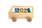 Babyleker - Trixie Baby Wooden Animal Bus 5pcs. - 36-272