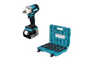 Skru/Bormaskin - Makita DTW300TJX7 Cordless Impact Wrench Set - DTW300TJX7
