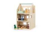 Dukkehus & Tilbehør - Trixie Baby Wooden Dollhouse with Accessories - 36-819