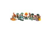 Lek & Lær - Small Foot - Wooden Building Blocks Dino 50pcs. - 12621