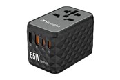 Mobil - Adaptere og ladere - Verbatim UTA-05 Gan III Universal Travel Adapter 65W – 2x USB-C 2x USB-A - 32120