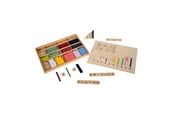 Lek & Lær - Small Foot - Wooden Learning Box with Counting Rods and Counting Blocks Set - 12559