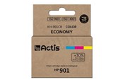 Printertilbehør blekk/toner - Actis standard KH-901CR - colour (cyan magenta yellow) - compatible - remanufactured - ink cartridge (alternative for: HP 901 HP CC656AE) - KH-901CR