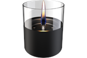 Dekorasjon - Tenderflame Lilly 10 Black Glass - TF-200003