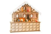Treleker - Small Foot Wooden Advent Calendar Living Room with Lights - 10546