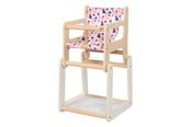 Dukker & Tilbehør - Goki Wooden Doll Chair with Table 2in1 - 51483
