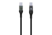 USB - FIXED LED Display - 100W - USB-C <-> USB-C - 2.0m - Svart - FIXDD-CC2-BK