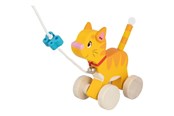Babyleker - Goki Wooden Pull Animal Kitten - 54896