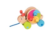 Babyleker - Goki Wooden Pull Animal Snail - 54900