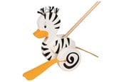 Babyleker - Goki Wooden Push Figure Zebra Duck - 54959