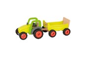 Treleker - Goki Wooden Tractor with Trailer - 55886