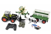 Fjernstyrt - Amewi RC Tractor with XL Accessory Package 1:24 RTR Green - 22641