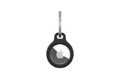 Mobil - Andre tilbehør - FIXED Silky Silicone Apple AirTag Keychain Case - Black - FIXSILD-756-BK