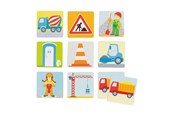 Brettspill & Puslespill - Goki Wooden Memo Game Construction Site 32 pcs. - 56761