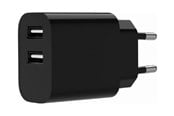 Mobil - Adaptere og ladere - Gembird Universal USB charger 2.4A 2-port - Black - TA-UC-2A12-01-BK