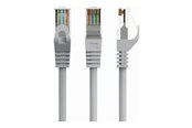 Nettverkskabel - Gembird Cablexpert patch cable - 50 cm - grey - Grå - 0.5m - PP6U-CU-0.5M