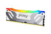 RAM - Kingston FURY Renegade RGB DDR5-8400 - 24GB - CUDIMM for Intel - CL40 - Single Channel (1 pcs) - Intel XMP - Hvit med RGB - KF584CU40RWA-24