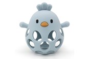 Babyleker - Magni Teether ball with duckling in LFGB silicone - Blue - 5632