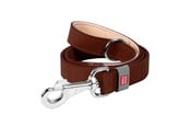 Hund - Waudog Natural Leather Dog Leash Brown 14mm Wide 122cm Long - 08136