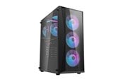 Kabinett - Darkflash DK352 Plus computer case + 4 fans (black) - Kabinett - Miditower - Svart - DK352 Plus