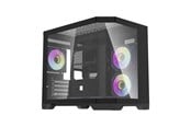 Kabinett - Darkflash FT418 computer case + 6 aRGB fans (black) - Kabinett - Minitower - Svart - FT418 Black