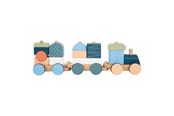 Babyleker - Small Foot - Wooden Stacking Block Train Arctic 16 pieces. - 12449