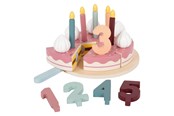 Rollelek - Small Foot - Wooden Cuttable Birthday Cake 18pcs. - 12453