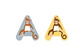 Kreative leker - Small Foot - Wooden Animal Children's Letter - A - 12508