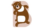 Kreative leker - Small Foot - Wooden Animal Children's Letter - B - 12509