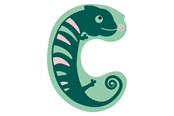 Kreative leker - Small Foot - Wooden Animal Children's Letter - C - 12510