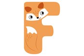 Kreative leker - Small Foot - Wooden Animal Children's Letter - F - 12513
