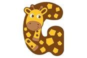 Kreative leker - Small Foot - Wooden Animal Children's Letter - G - 12514