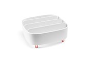 Baderomstilbehør - Gillian Jones - Table organizer with 4 compartments - White - 12005-90