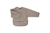 Babyutstyr - Filibabba Bib w. sleeves - Warm Grey - FI-03344