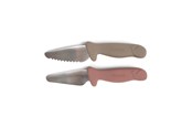 Babyutstyr - Filibabba Beginner's cutting knives - 2-pack - Warm Grey + R - FI-03338