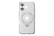Mobil - Deksel og etui - Torras Ostand Spin Case for iPhone 16 Plus (Transparent) - X00FX1982