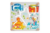 Babyleker - Classic World Wooden Board Sorting Game 2in1 City and Waste Separation - 40051