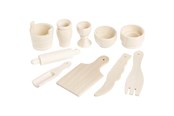 Kreative leker - Creativ Company Wooden Kitchen Utensils Miscellaneous 10 pcs. - 564701