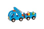 Treleker - Goki Wooden Tow Truck with Trailer - 55875