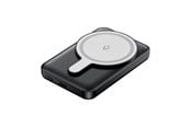 Nødlader - Vention FHSB0 5000mAh 20W magnetic powerbank+ USB-A to USB-C cable (black) Nødlader - Svart - 5000 mAh - FHSB0
