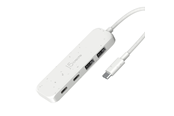 USB-hub - j5create USB-C to 4-Port USB Hub USB-hub - USB 3.2 - 4 porter - Hvit - JCH342EW-N