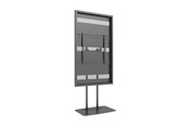 Veggmontering, AV-braketter & AV-møbler - Multibrackets M Pro Series enclosure - Slim - for LCD display - dual pole - black - Max 50 kg - recommended for 75" - 7350022738225