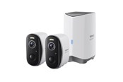 Overvåkningskamera - Baseus N1 2K Outdoor Camera Set of 2 (White) - S0TW002131