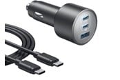 Mobil - Adaptere og ladere - Anker Billader (167,5W 3 Porter) med kabelbunt - Grå - B2737HA1